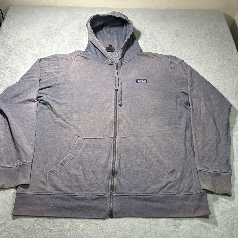 Patagonia M's 2XL P-6 Label Lightweight Full-Zip Hoody Hoodie Sun Faded Loose